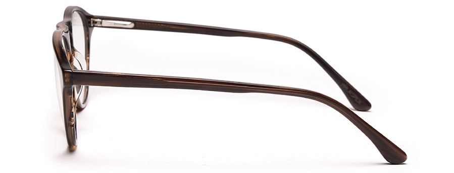 Brown Black MOD Aviator Style Acetate Eyeglasses Frames for Men