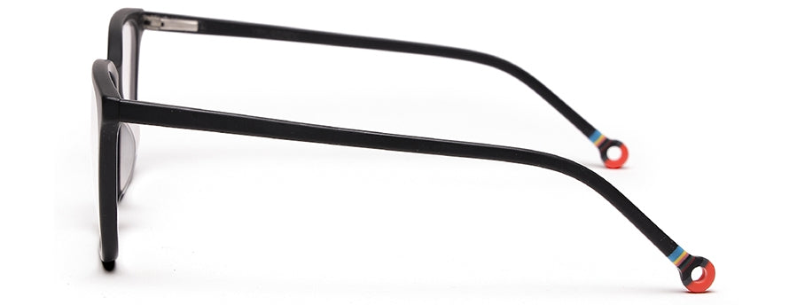 Black Squared Shape Acetate Eyeglasses Frames for Men