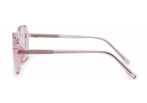 Pink Square Full Rim Acetate Glass Frame for Women