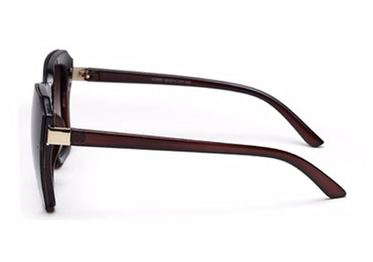 Gradual Brown Square Shaped UV Sunglass