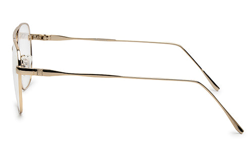 Sleek Square Gold Spectacles