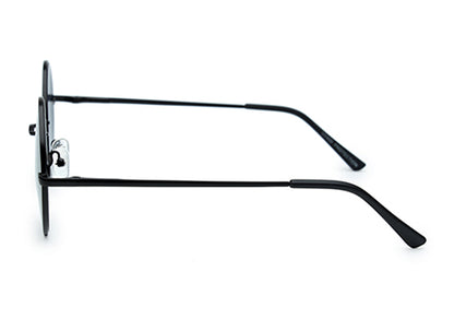 YourSpex Black Mirror Metal UV Sunglasses
