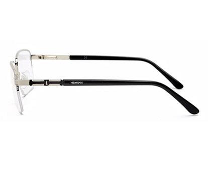 HALF RIM SILVER SPECTACLES FOR MEN
