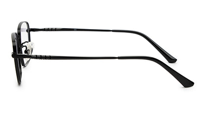 Zenith Titanium Metallic Black Square Frames