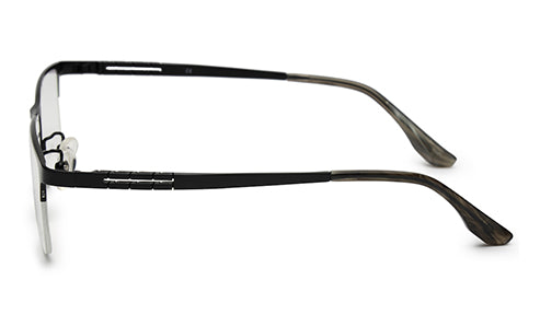 Zenith Titanium Half-Rimmed Black Frame