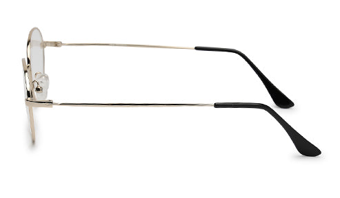 Elegant Oval Gold Spectacles