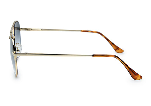 Classic Square Double-Bridge Sunglass