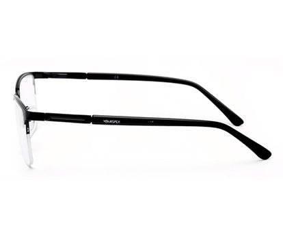 BLACK HALF RIM SPECTACLES