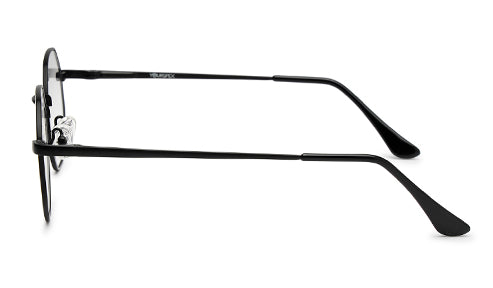 Stylish Hexagon Black Spectacles