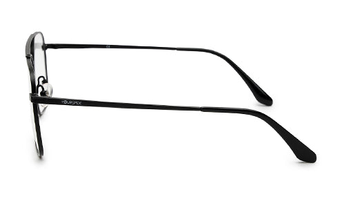 Zenith Titanium Matte Black Large Square Frame