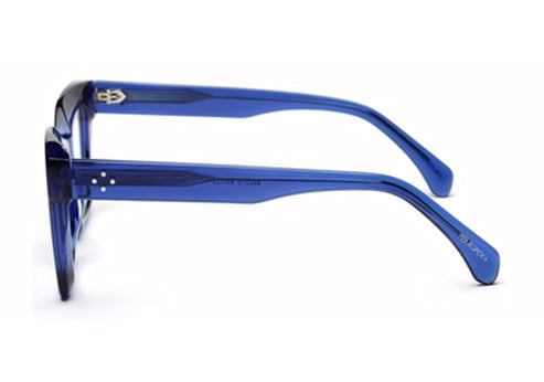 Thick Blue Square Full Rim Acetate Frame