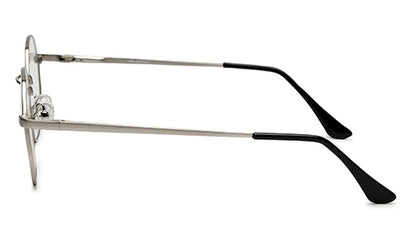 Stylish Hexagon Silver Spectacles