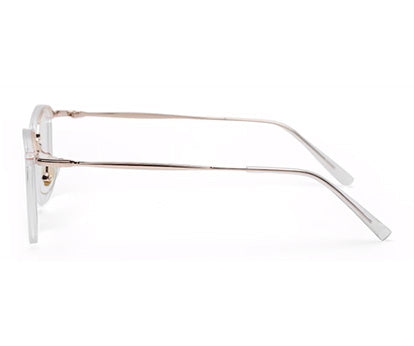 ZENITH TITANIUM UNISEX TRANSPARENT SQUARE SPECTACLES