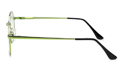 Stylish Hexagon Green Spectacles