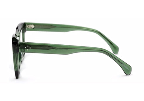 Thick Green Square Full Rim Acetate Frame