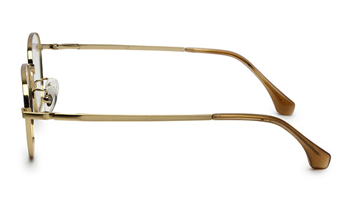 Zenith Titanium Gold Square Spectacles