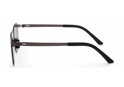 Zenith UV400 Titanium Large Black Polarized Goggles for Men with Grey Temple