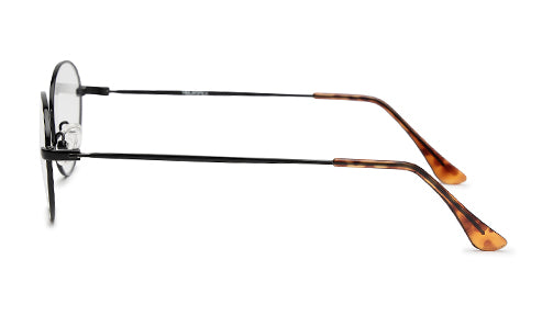 Sleek Designed Oval Black Spectacles