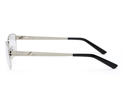 HALF RIM SILVER SPECTACLE FRAME FOR MEN