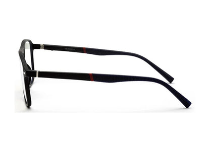 Dark Blue Square Clip-On Eyeglasses for Men