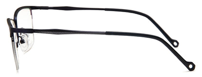 Dark Blue Wayfarer Half Rim Metal Frame for Unisex