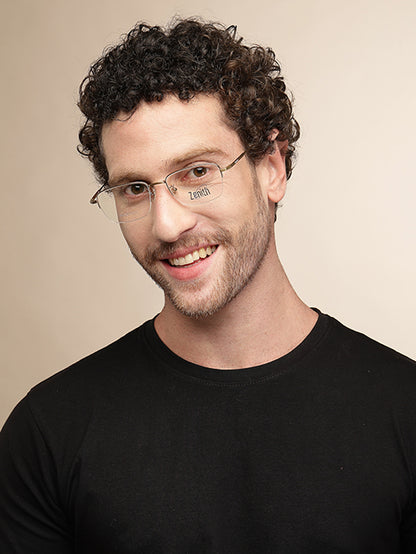 Zenith Titanium Gold Rectangle Frames