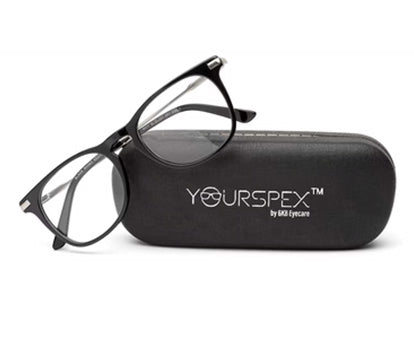 Oval Black Number Glass Frames