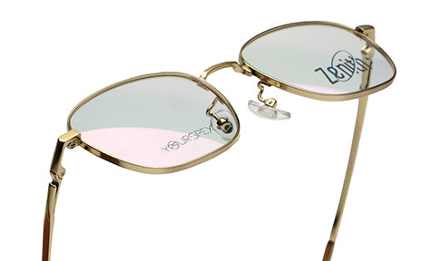 Zenith Titanium Gold Square Spectacles