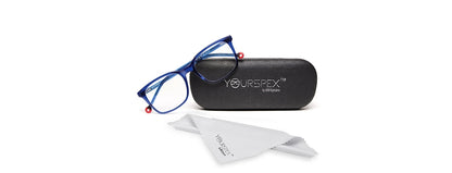 Blue Squared Shape Acetate Eyeglasses Frames for Men & Women
