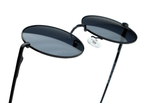 YourSpex Black Mirror Metal UV Sunglasses