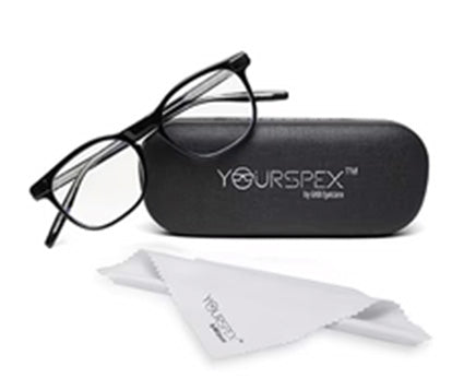 Black Square Shaped Acetate Reading Glasses Frame for Women