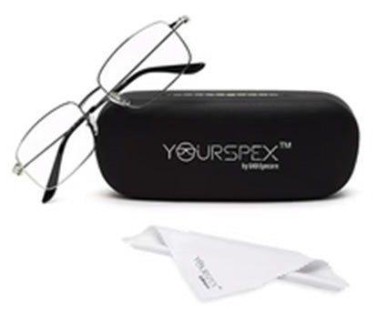 SUPER STYLISH SILVER FULL RIM UNISEX SPECTACLES
