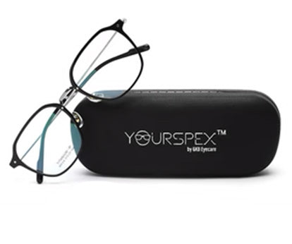 Black Full Rim Glass Frame Specs for Men