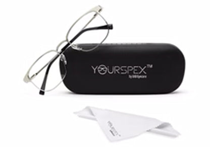 SILVER CLUBMASTER UNISEX EYEGLASSES