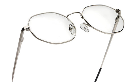 Stylish Hexagon Silver Spectacles