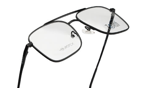 Zenith Titanium Matte Black Large Square Frame