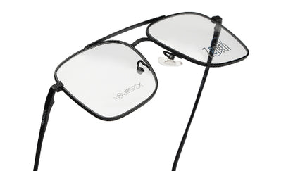 Zenith Titanium Matte Black Large Square Frame