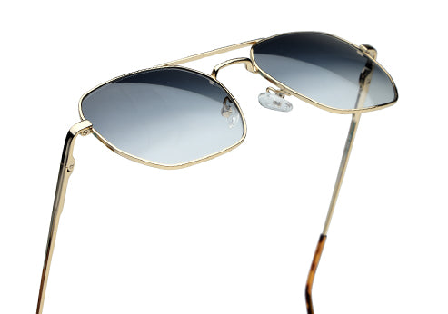 Classic Square Double-Bridge Sunglass