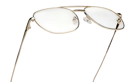 Sleek Square Gold Spectacles