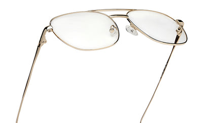 Sleek Square Gold Spectacles