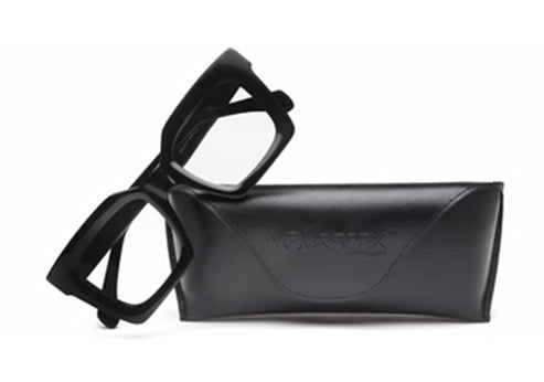 Thick Black Square Full Rim Acetate Frame for Men & Women