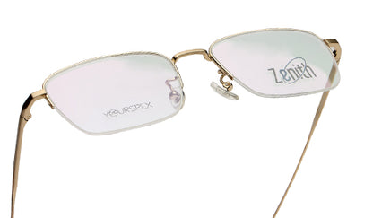 Zenith Titanium Gold Rectangle Frames