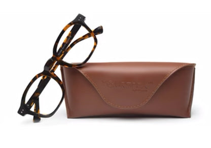 Brown Tort Rectangle Full Rim Acetate Frame for Men