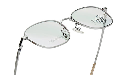 Zenith Titanium Silver Square Spectacles