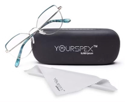 Gold Cateyes Full Rim Metal Women Spectacles Frames