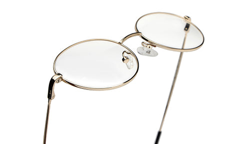 Elegant Oval Gold Spectacles