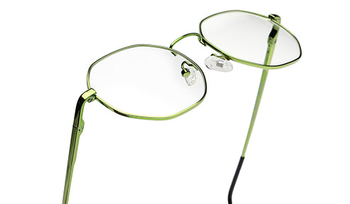 Stylish Hexagon Green Spectacles