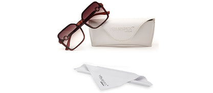 Gradient Brown Large Squared UV Sunglass