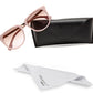 Gradient Brown Wayfarer UV Sunglasses with Cleaning Cloth and soft Case