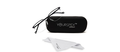 Dark Blue Wayfarer Half Rim Metal Frame for Unisex